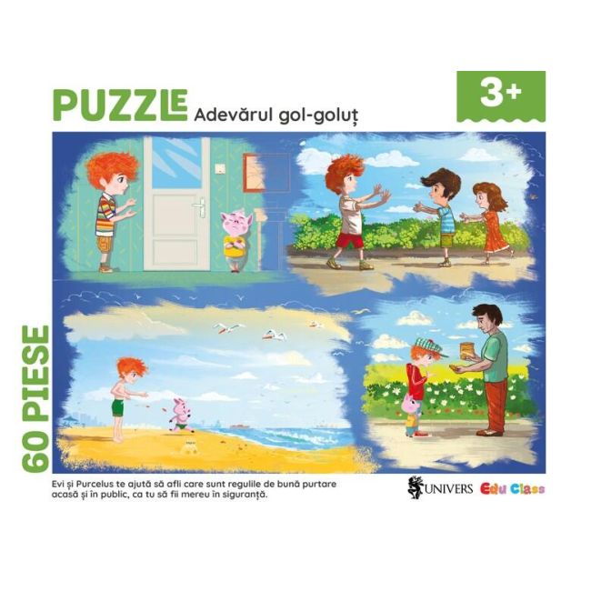 Puzzle - adevarul gol-golut (60 piese)