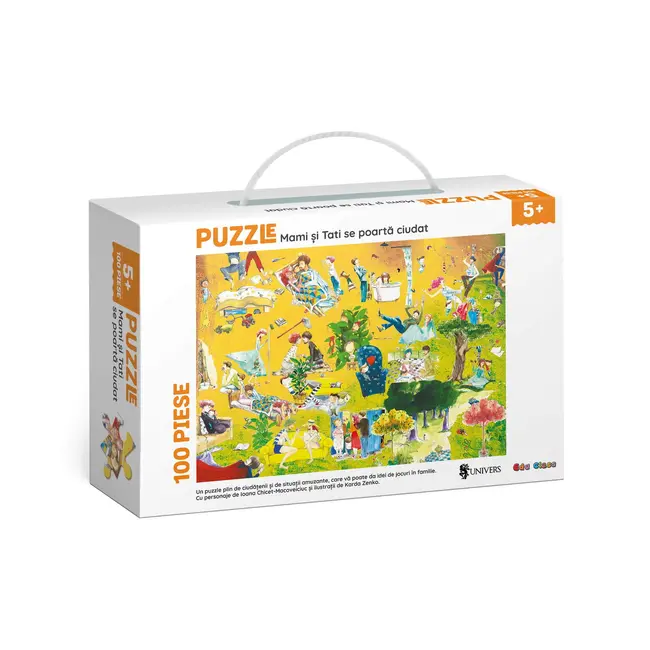 Puzzle - mami si tati se poarta ciudat (100 piese)