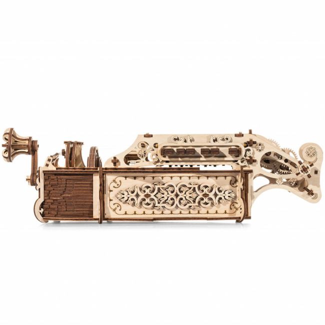 Puzzle 3D mecanic din lemn lira lui Da Vinci JUBUD-00058