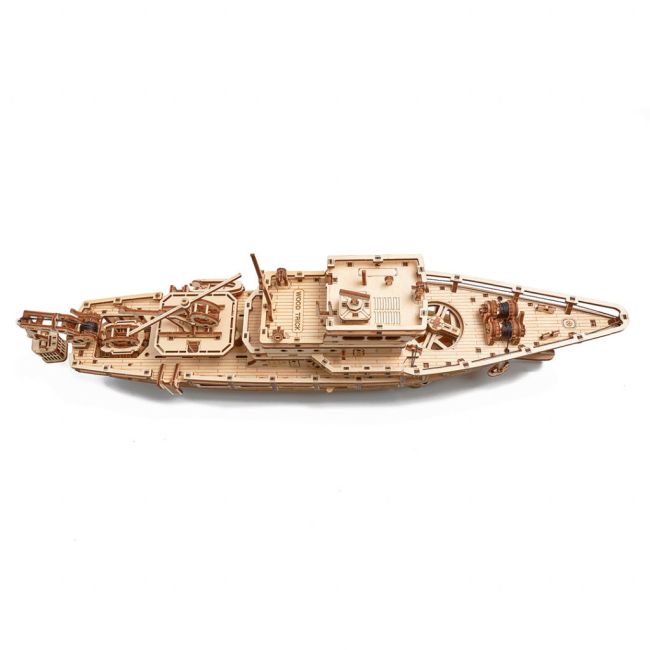 Puzzle 3D mecanic din lemn yacht JUBUD-00087