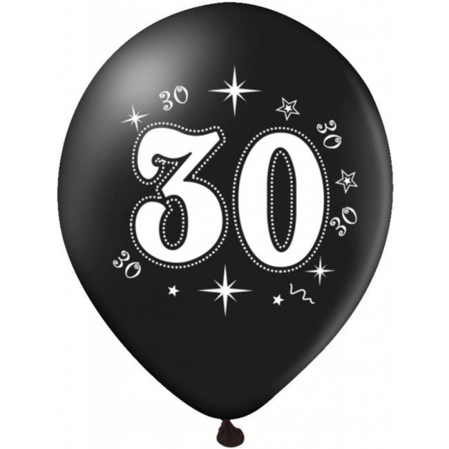 Set 10 baloane aniversare 30 ani JUBHB-400616