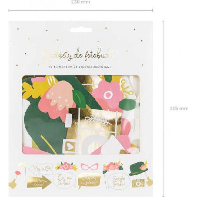 Set 12 accesorii props pentru fotografii nunta JUBHB-KNP31
