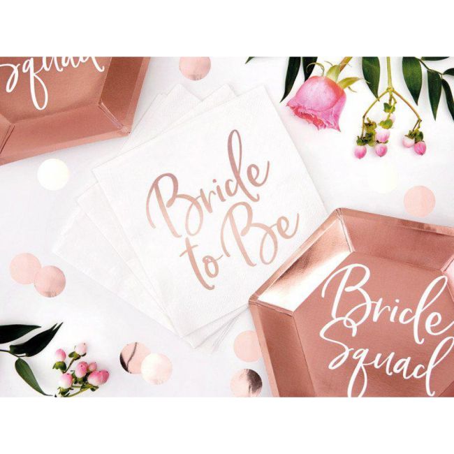 Set 20 servetele Bride to be 33x33cm JUBHB-SP33-76-019R