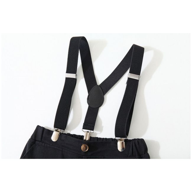 Costum elegant pentru baietei cu camasuta in carouri MBMS01-de4