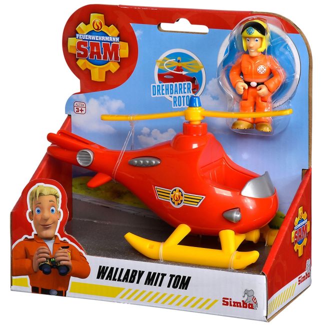 Elicopter simba fireman sam wallaby cu figurina tom hubs109252507038