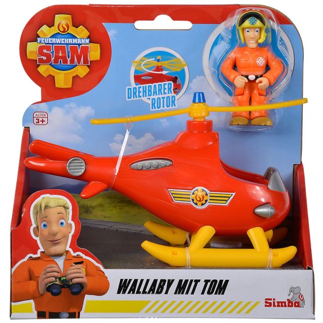 Elicopter simba fireman sam wallaby cu figurina tom hubs109252507038