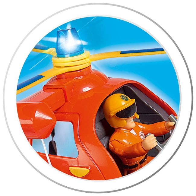 Elicopter electric simba fireman sam wallaby cu figurina tom hubs109252510038