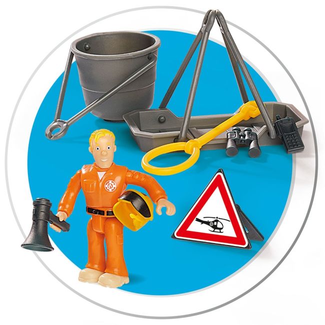 Elicopter electric simba fireman sam wallaby cu figurina tom hubs109252510038