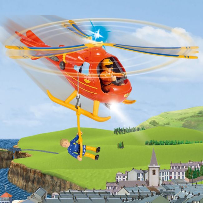 Elicopter electric simba fireman sam wallaby cu figurina tom hubs109252510038