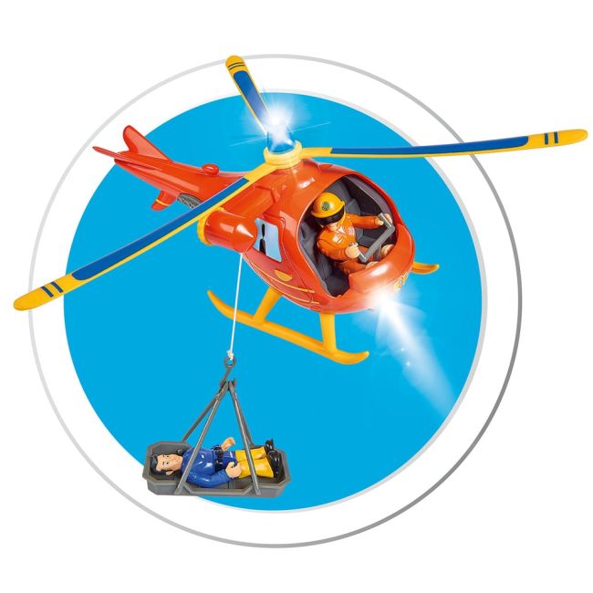 Elicopter electric simba fireman sam wallaby cu figurina tom hubs109252510038