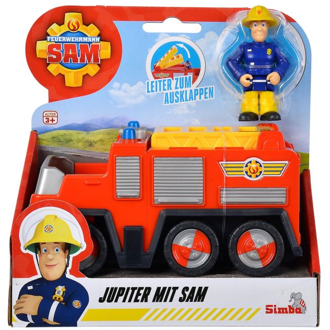 Masina de pompieri simba fireman sam jupiter cu figurina sam hubs109252505038