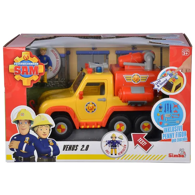 Masina de pompieri simba fireman sam venus 2.0 cu figurina hubs109251094038
