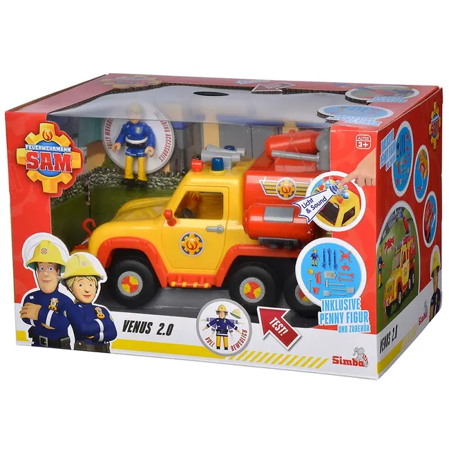 Masina de pompieri simba fireman sam venus 2.0 cu figurina hubs109251094038