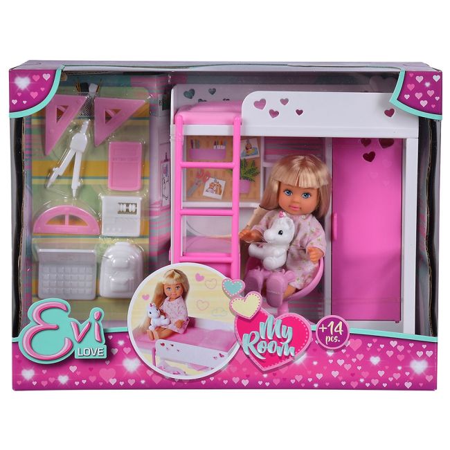Papusa simba evi love my room 12 cm cu figurina si accesorii hubs105733601