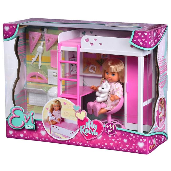 Papusa simba evi love my room 12 cm cu figurina si accesorii hubs105733601