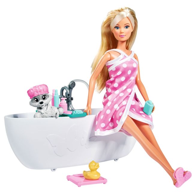 Papusa simba steffi love bath fun 29 cm cu figurina si accesorii hubs105733589