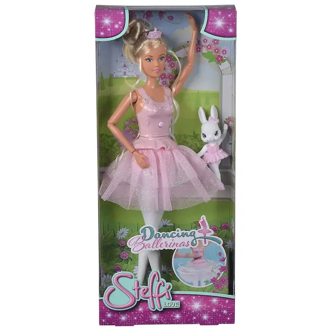 Papusa simba steffi love dancing ballerinas 29 cm cu figurina hubs105733603
