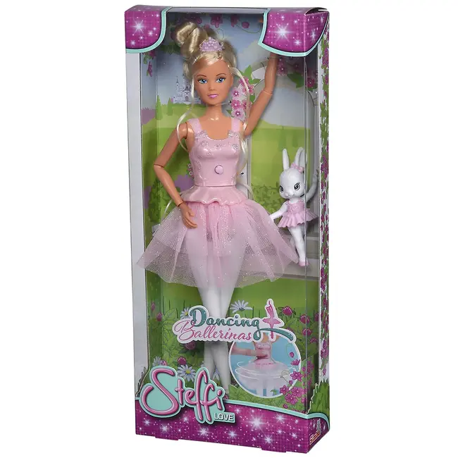 Papusa simba steffi love dancing ballerinas 29 cm cu figurina hubs105733603