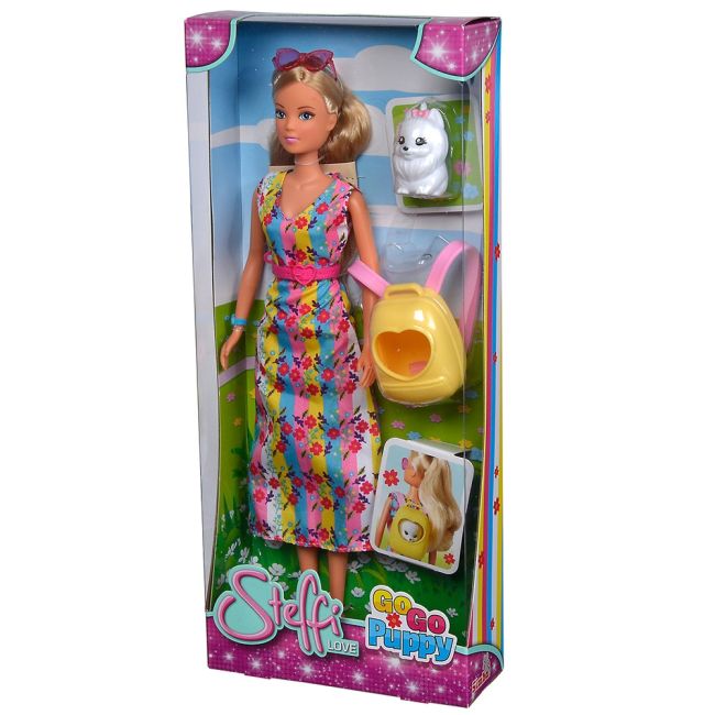 Papusa simba steffi love go go puppy 29 cm cu figurina si accesorii hubs105733533