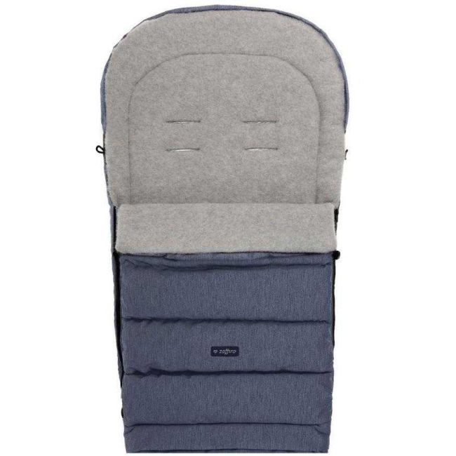 Sac de iarna pentru carucior si scaun auto iGrow 2.0 cu lana oaie Premium Melange Womar Zaffiro 3Z-IGW-PM BBJ3Z-IGW-PM_Navy
