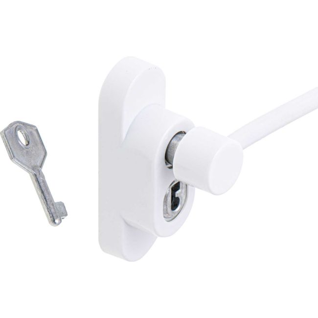 Sistem siguranta pentru geam cu cheie 21 cm Ikonka IK6817 BBJIK6817_Alb