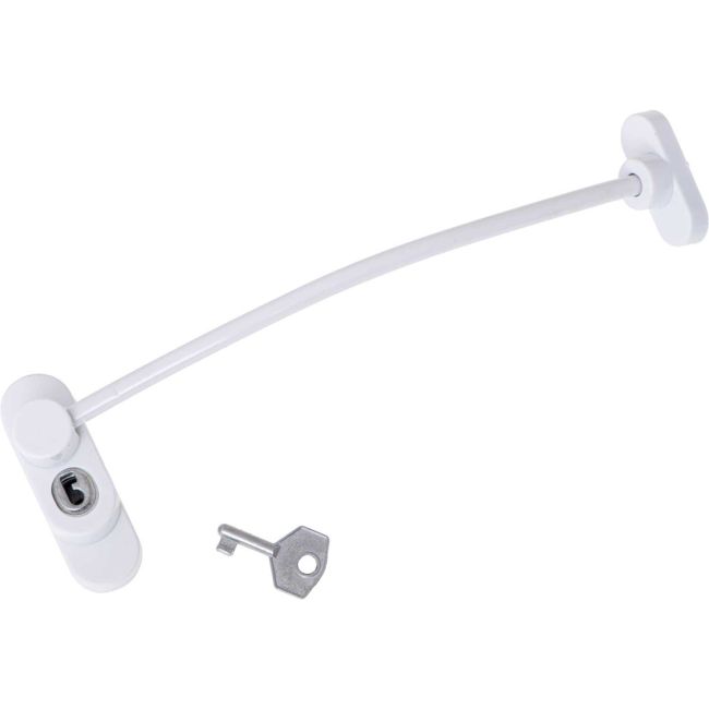 Sistem siguranta pentru geam cu cheie 21 cm Ikonka IK6817 BBJIK6817_Alb