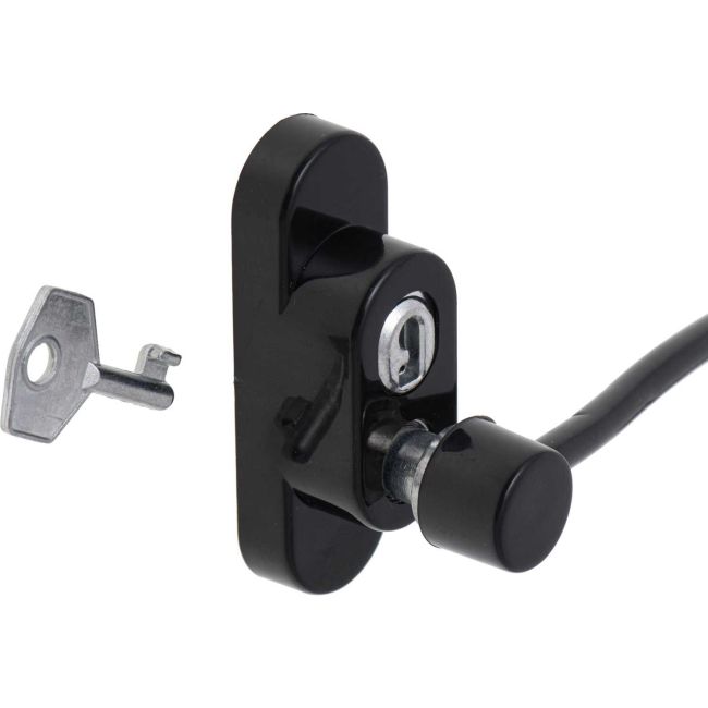 Sistem siguranta pentru geam cu cheie 21 cm Ikonka IK6817 BBJIK6817_Negru