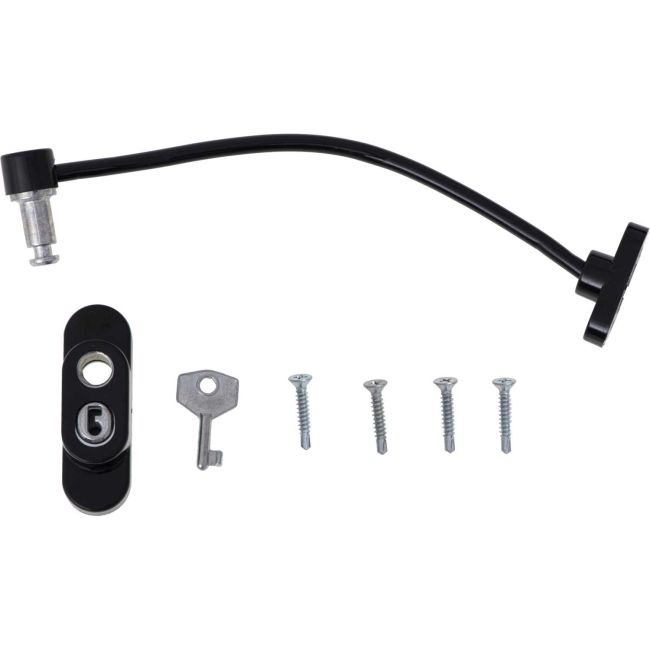 Sistem siguranta pentru geam cu cheie 21 cm Ikonka IK6817 BBJIK6817_Negru