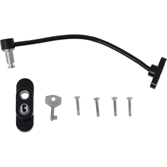 Sistem siguranta pentru geam cu cheie 21 cm Ikonka IK6817 BBJIK6817_Negru