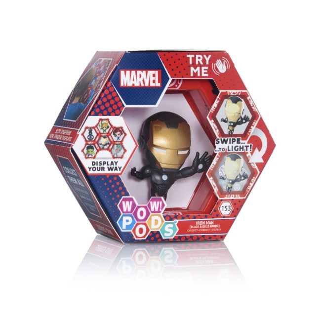 WOW! PODS - MARVEL IRON MAN CU ARMURA NEGRU SI AURIU VIVMVL-1016-13