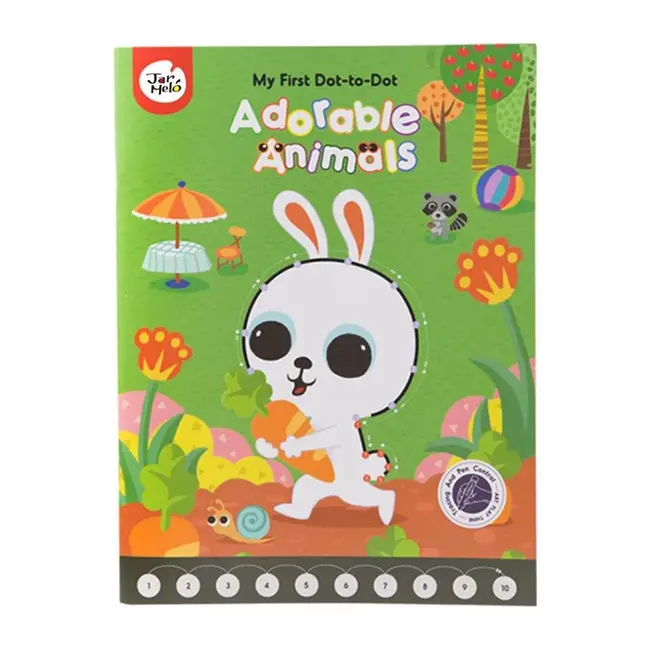 Carticele dot-to-do cu numere sau litere (Model: cu litere) JEM1dot1a