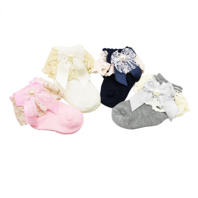 Ciorapei cu perluta (Culoare: Bleumarine) JEMcioperl2
