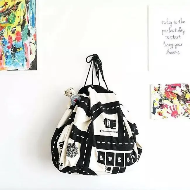 Covoras de joaca si saculet de jucarii 2 in 1 - ROADMAP JEM2330