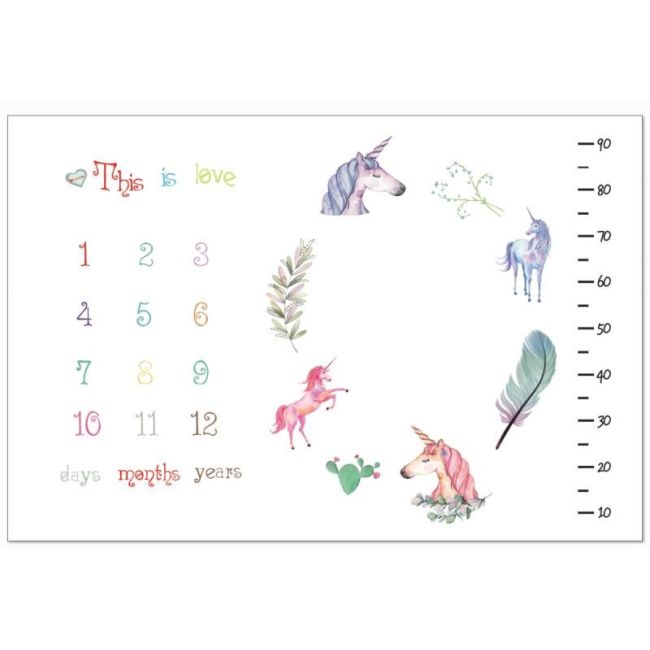 Noua Paturica plusata pentru fotografii 100x150 cm (Model: Unicorni) JEMd2r3l4