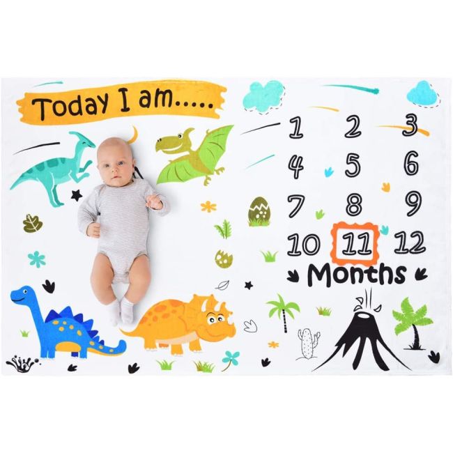 Paturica Milestone plusata pentru fotografii memorabile Dino JEMdrl1083dino