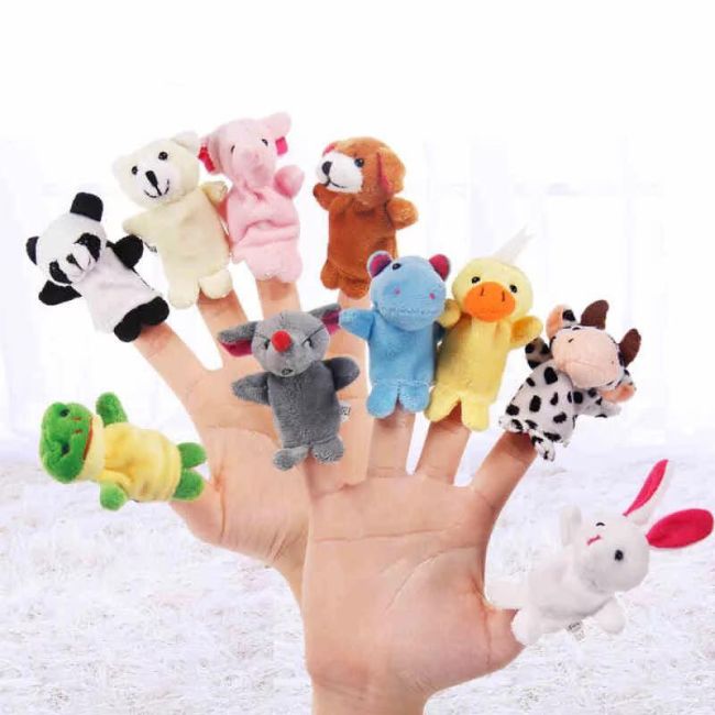 Set de 10 marionete pentru degete - animale JEMmarionet1