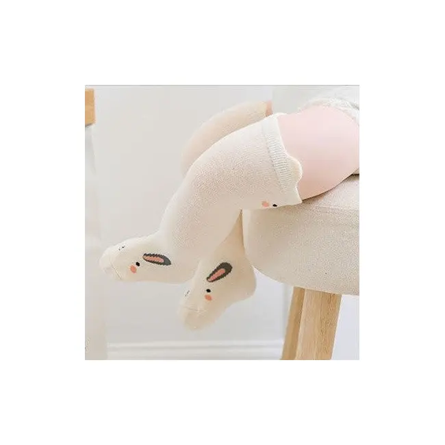 Sosete lungi cu animalute (Culoare: Alb, Varsta: 0-2 ani) JEM8modsos5