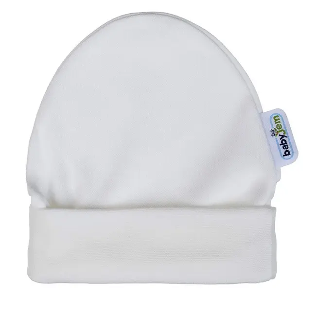 Caciulita pentru nou nascut Baby Hat (Culoare: Alb) JEMbj_3973