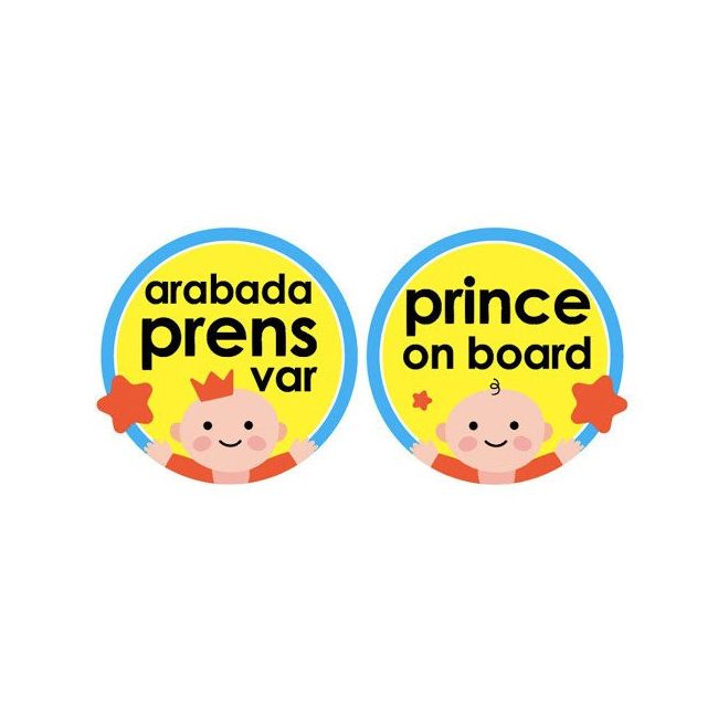Semn luneta Baby/Prince/Princess on board cu ventuza (Culoare: Bleu) JEMbj_0943
