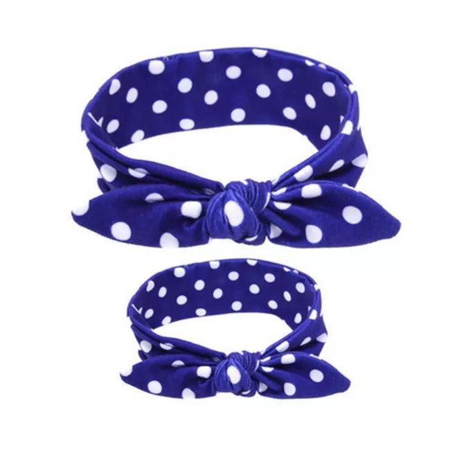 Set bentite mama-fetita (Model: Bleu cu flori) JEMdrl1127