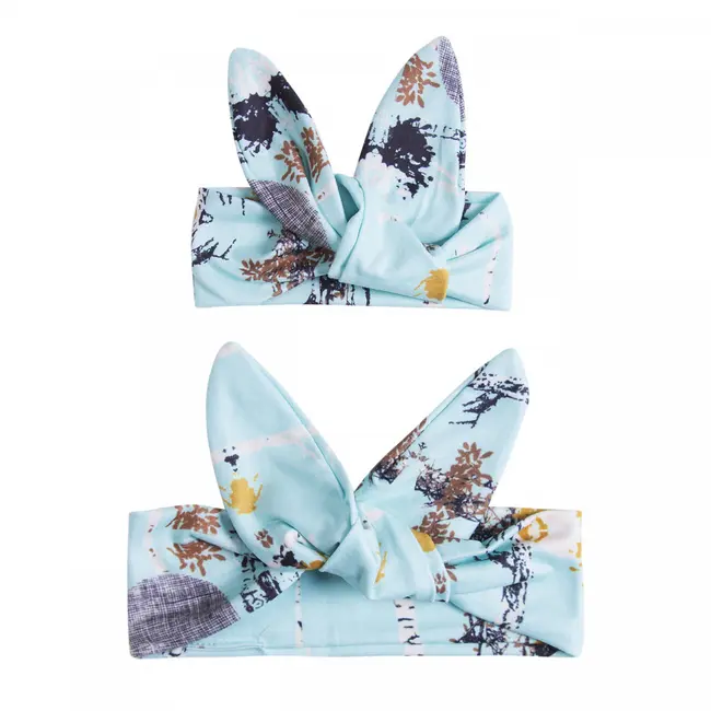 Set bentite mama-fetita (Model: Kaki cu flori) JEMdrl1126