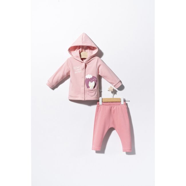 Set de trening Cats pentru bebelusi, Tongs baby (Culoare: Roz, Marime: 18-24 Luni) JEMtgs_2914_2