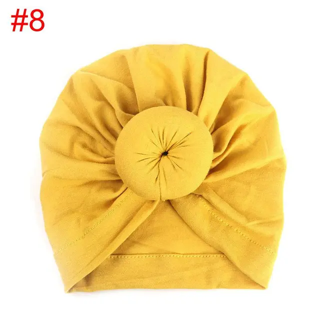 Turban bebelusi din bumbac (Culoare: Galben) JEMdrl1061