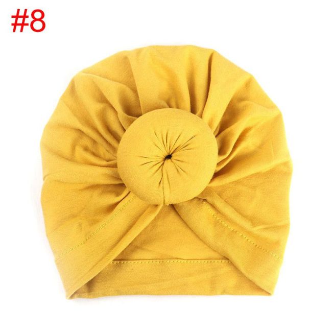 Turban bebelusi din bumbac (Culoare: Roz aprins) JEMdrl1062