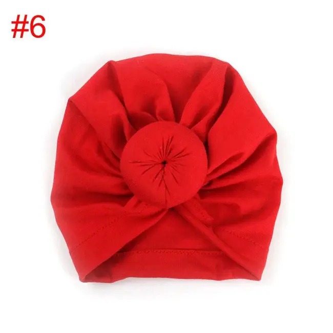 Turban bebelusi din bumbac (Culoare: Roz aprins) JEMdrl1062
