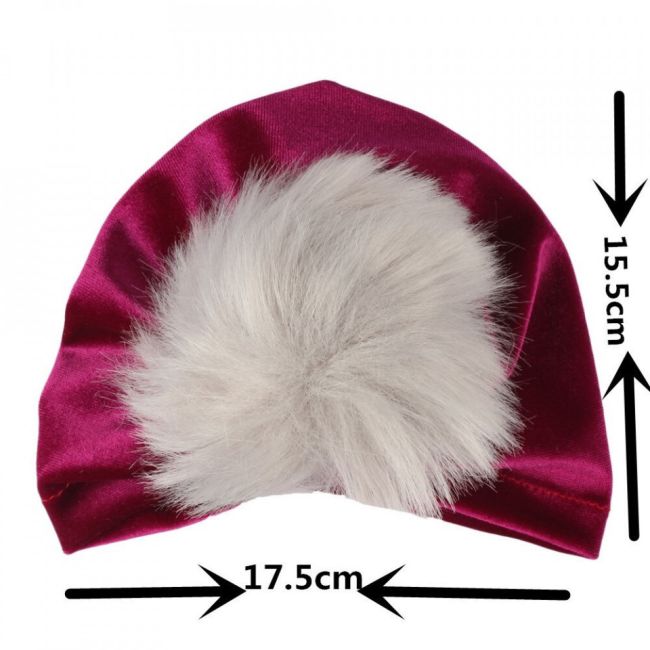 Turban bebelusi din catifea (Culoare: Galben) JEMdrl1071