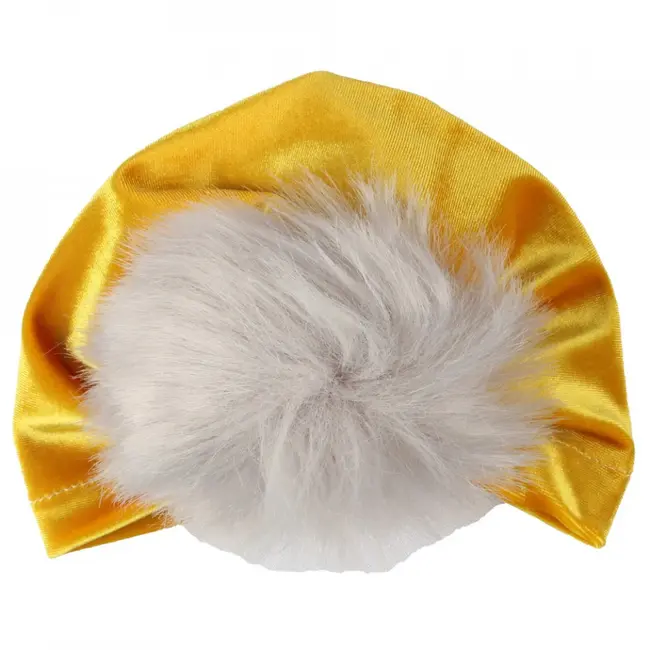 Turban bebelusi din catifea (Culoare: Roz aprins) JEMdrl1072