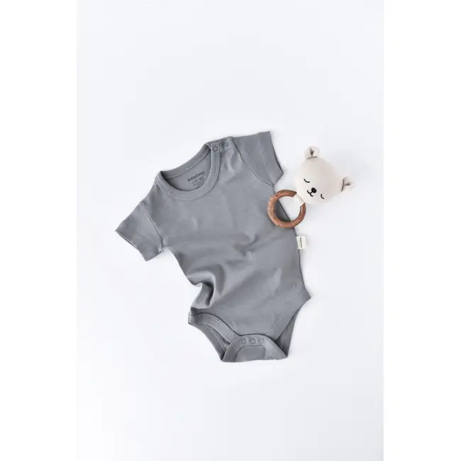 Body din bumbac organic Gri (Marime: 3-6 Luni) JEMBC-CSY5784-3