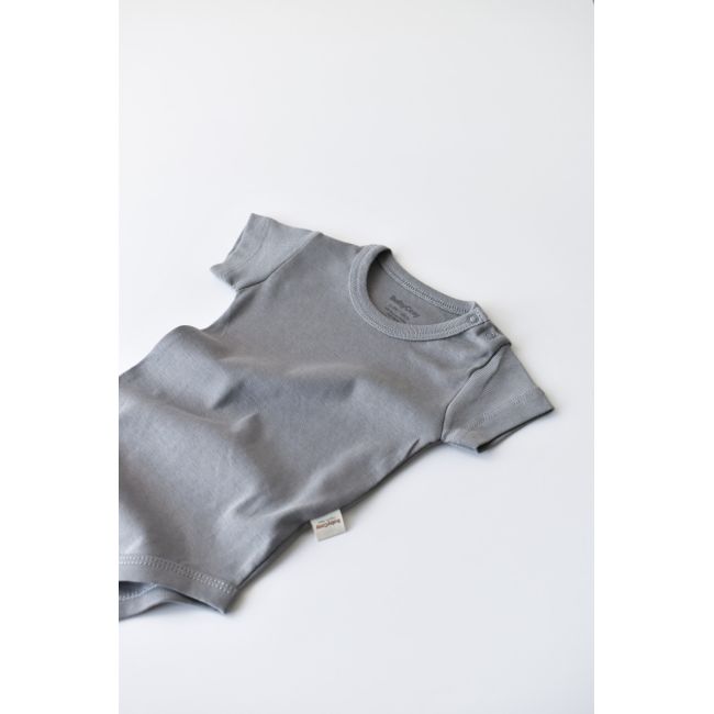 Body din bumbac organic Gri (Marime: 3-6 Luni) JEMBC-CSY5784-3
