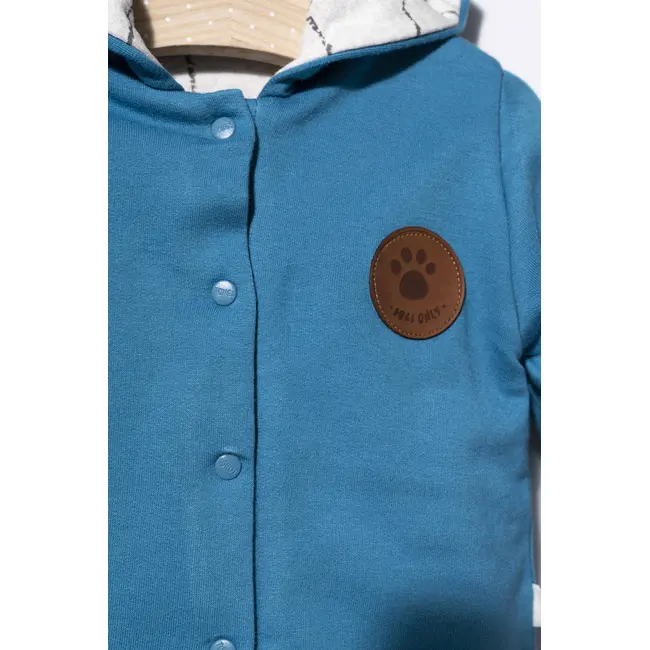 Jacheta cu urechiuse pentru copii Dogs, Tongs baby (Culoare: Albastru, Marime: 6-9 luni) JEMtgs_2908_3